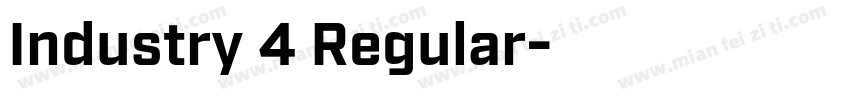 Industry 4 Regular字体转换